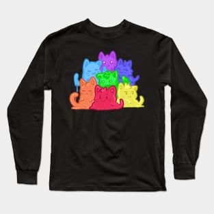 Jelly Cats Rainbow Long Sleeve T-Shirt